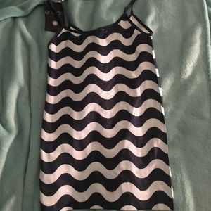 Wavy chevron spaghetti strap shirt